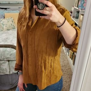 VINTAGE Lee Faux Seude Button-Down